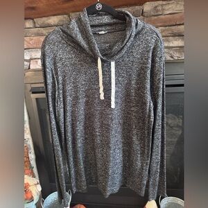 NWOT J. Crew Women’s Charcoal Hooded Sweater Size Small